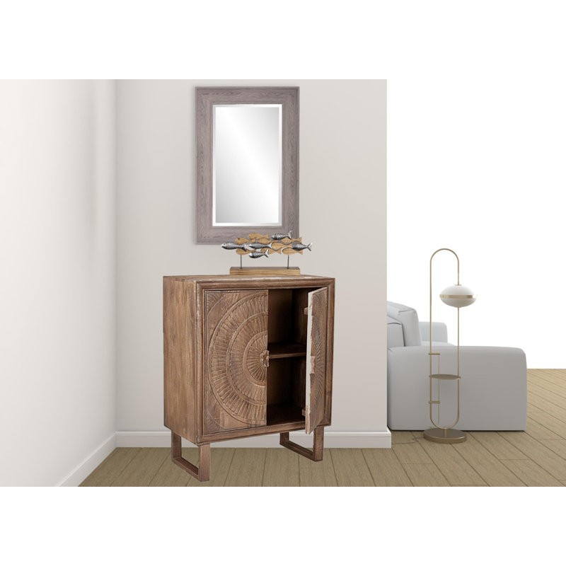 Armoire d'appoint 33 po, Brun, Métal / bois