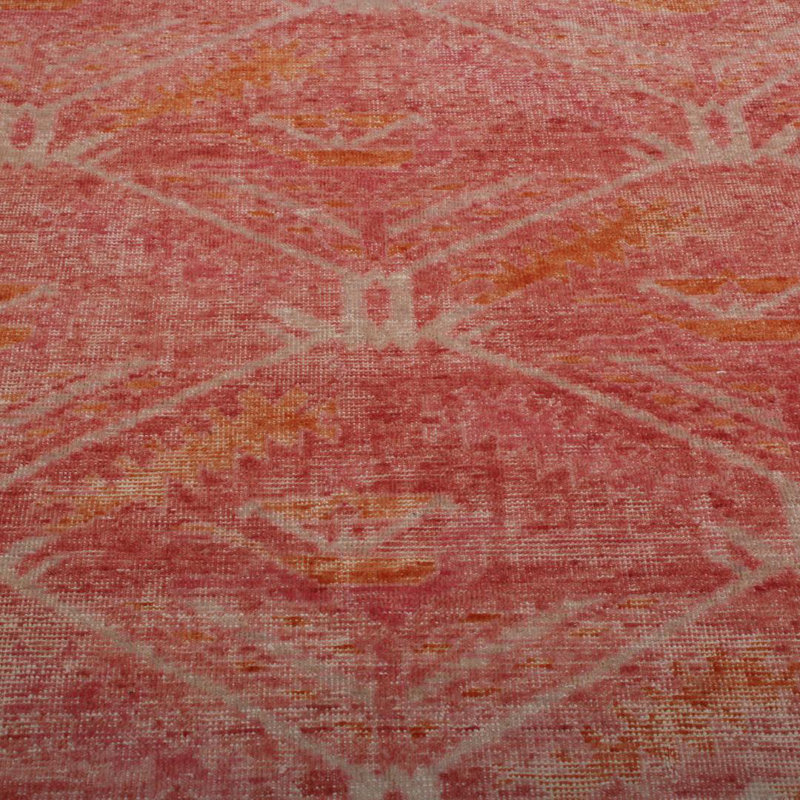 Distressed Homage Hand Knotted Wool Area Rug, Rectangle 9' x 12'