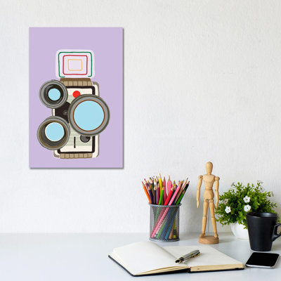 8mm Film Camera by Jaymie Metz - Wrapped Canvas Print
