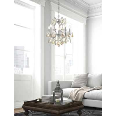 Stockard 6 - Light Glass Tiered Chandelier