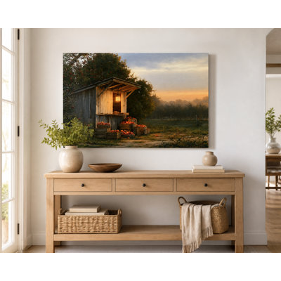 Orange Brown Apple Stand Sunset Wrapped Ingwer