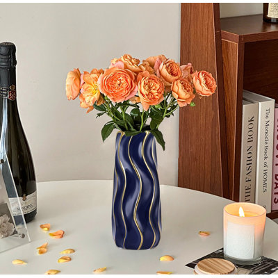 Vase en céramique, vase à fleurs minimaliste, vase décoratif bohème pour la décoration intérieure