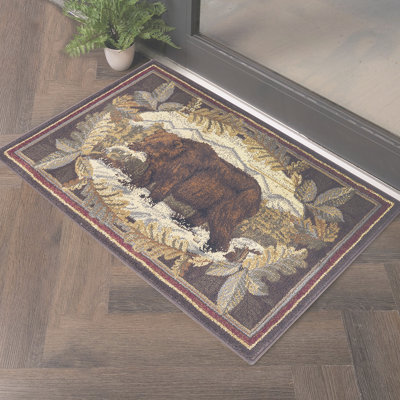 Nature's Nest Multi  Lodge Area Rug