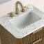 Ensemble de meuble-lavabo simple 24 po avec plateau en pierre d'ingénierie Liljan-559609234