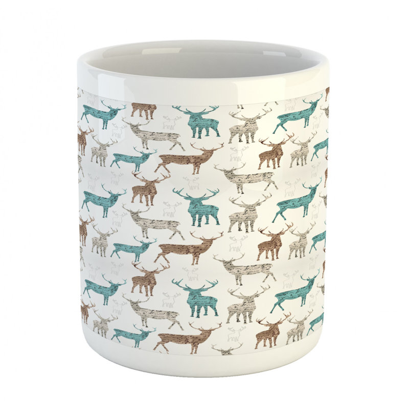 Grande tasse à café cerf