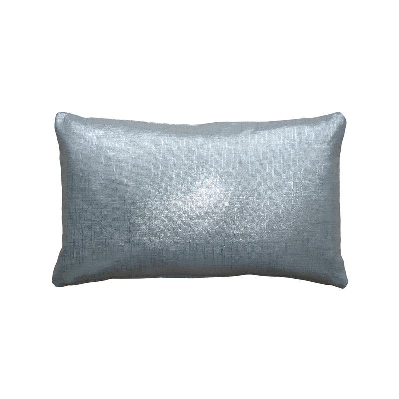Coussin lombaire en lin Tuscany, Argent métallique