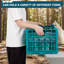 Cage à lait pliable, caisse de rangement en plastique robuste de 52 L empilable, caisses pliables pour rangement-93879564
