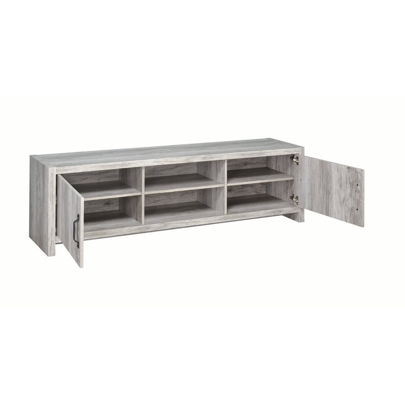 Demee 70.35'' W Media Console in Gray, Light gray