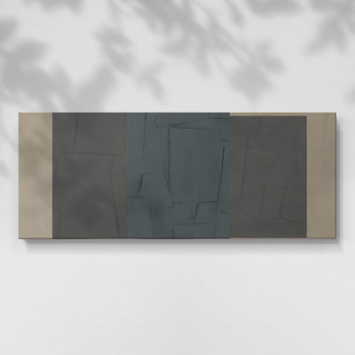 Soft Slate I- Gallery Wrapped Canvas -Ready to Hang