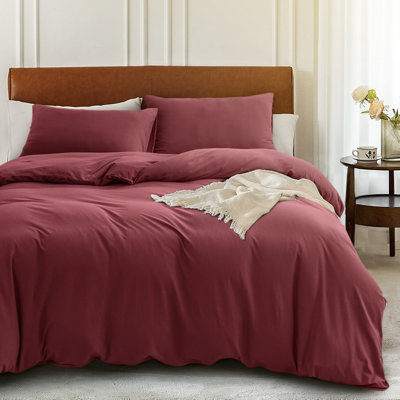 HOME BEDDING Jersey Cotton Duvet Cover Set