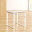 Duprey Glass Top Sled End Table