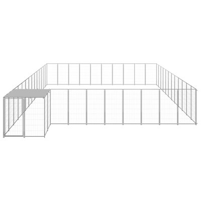 Ponce 43.31cm H Metal Yard Kennel With Door