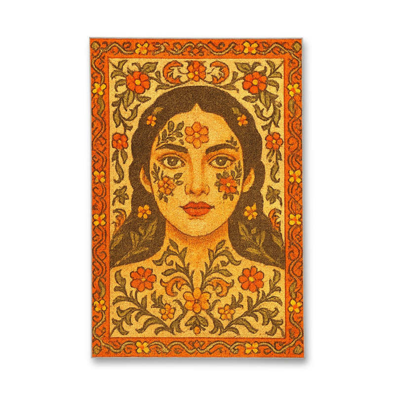 Tapis tissé à la main Mosso, 3'3" x 4'11"