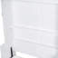 Grand lit escamotable mural avec placard, blanc