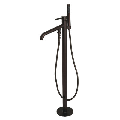 Kingston Brass Kaiser Single-Handle 1-Hole Freestanding Tub Faucet with Hand Shower