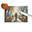 Orcs Spooky Halloween Glass Cutting Board Large