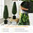 34'' Faux As Pic Topiary in Pot