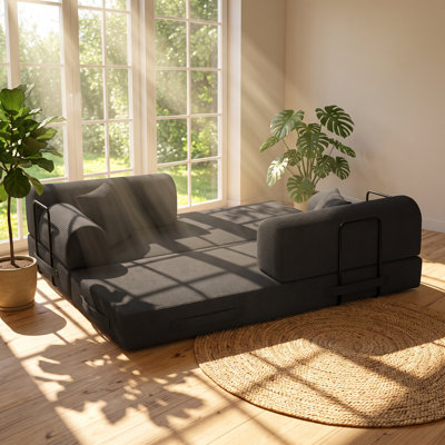 78.74 " Corduroy Sofa Bed