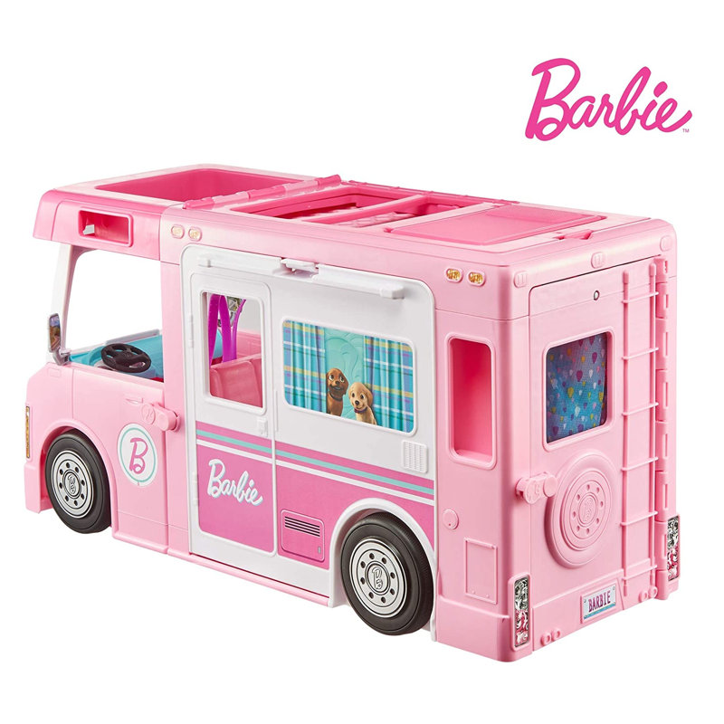 Barbie 3-In-1 Dreamcamper Transforming Vehicle Play Set