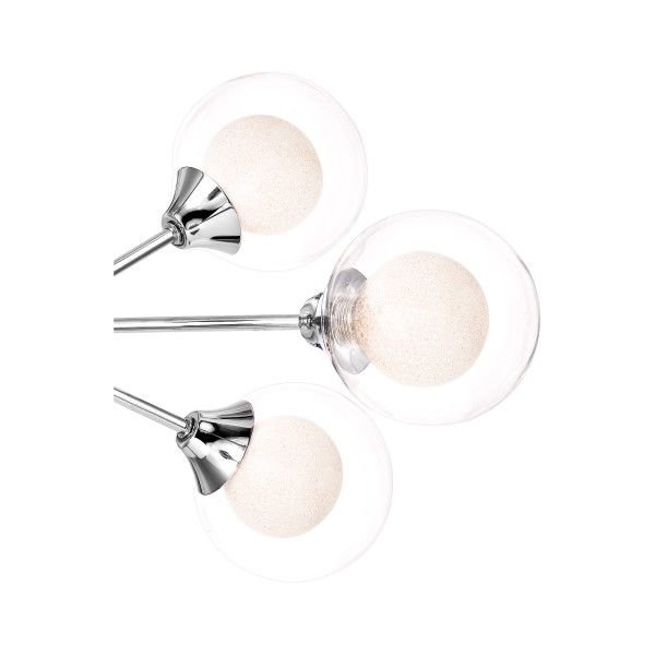 Lustre sphérique Spoutnik à 12 lumières Optimist, 10 po H x 22,75 po L x 22,75 po P, Chrome poli, 9