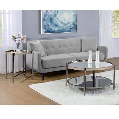 Davidson 2 Piece Coffee Table Set -  Mercer41, 96CDC39FAD204B2CA1D606BC2EB6A56A