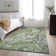 Premium Machine Washable Cerrito AMF519 Green Rug