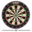 Jeu de fléchettes en poils de qualité professionnelle GSE de 18 pouces. Jeu de fléchettes en sisal avec six fléchettes à pointe en acier de 17 grammes et tableau de pointage