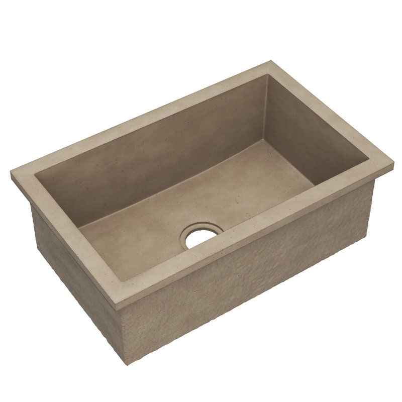 Évier de cuisine en béton Pacifica NativeStone® L 30 po x l 19 po, Terre