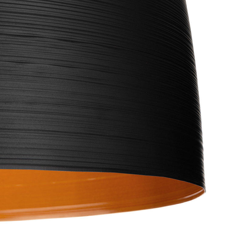 1 - Light Black Dome Pendant