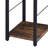 Weathered Oak 2-Shelf Rectangular Writing Desk-1497038451