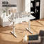 Bureau pour travailler debout électrique à hauteur réglable de 40 pouces, blanc-788937263-788937258