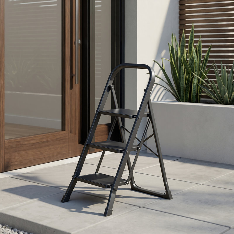 3 - Step Steel Folding Step Stool