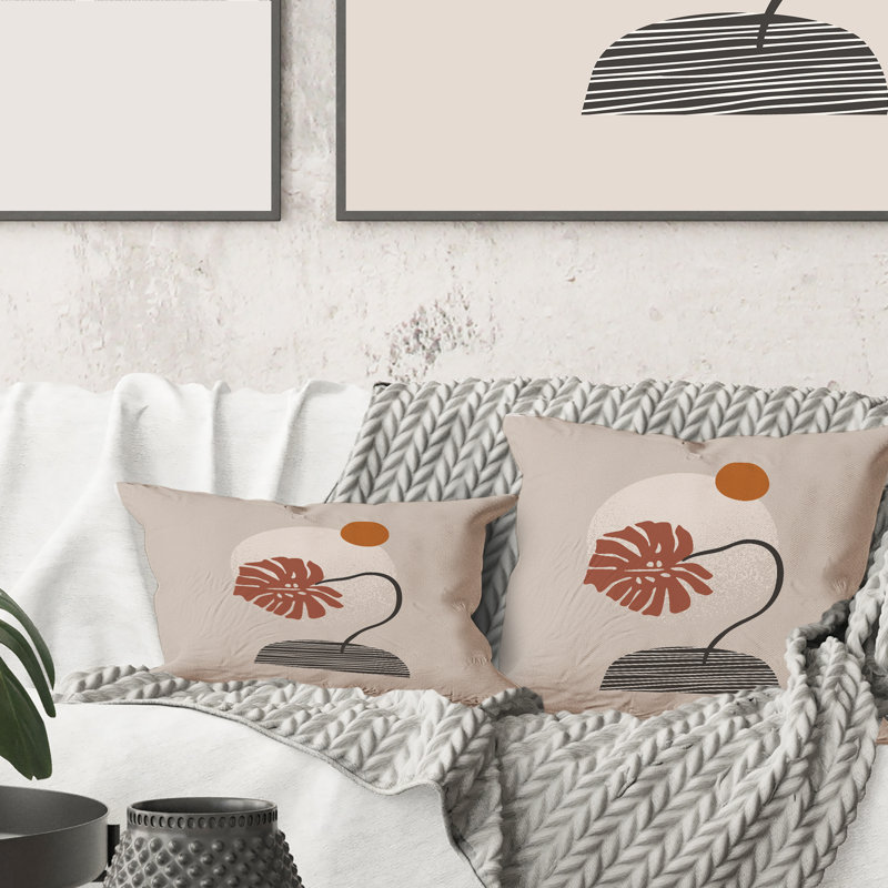 Abstract Throw Pillow, 16" x 16"