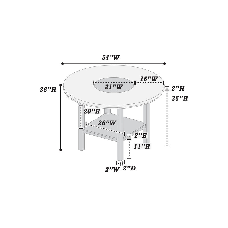 Table de salle à manger à hauteur de comptoir gris anthracite