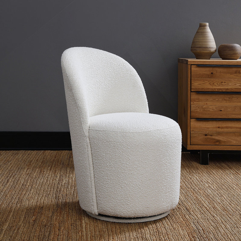 Chaise d'appoint Beige Boucle (ensemble de 2)
