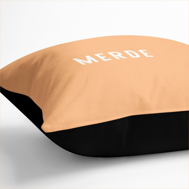 Square Cushion, 40cm H x 40cm W x 15cm D, Black
