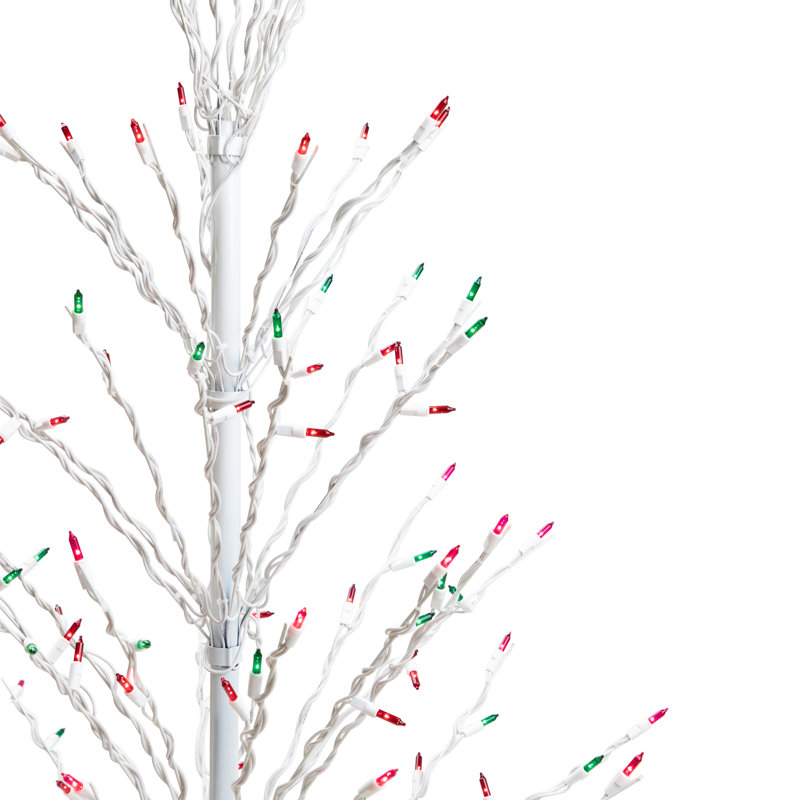 Décoration d'extérieur arbre cascade Twig Tree - multi lumières, H 4 pi