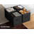 Sorbus 6 Pack 13 Inch Foldable Storage Cubes with Handle- for Organizing Home, Shelves, Nursery, Playroom, Closet and More, Black-2072057502