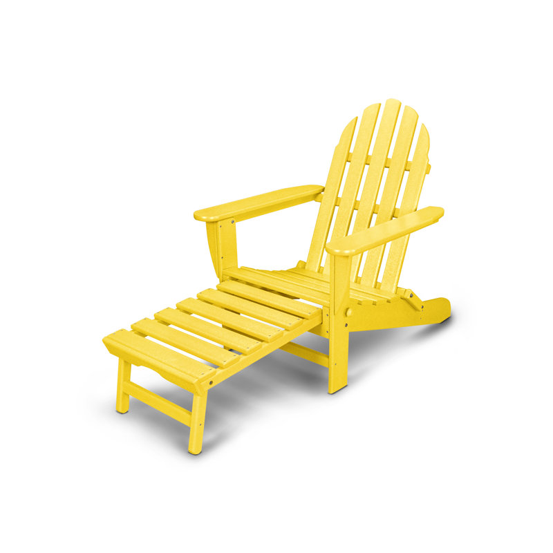 Chaise Adirondack d'extérieur en PEHD Classics, Citron