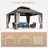 12x14 Hardtop Double-roofed Aluminum Patio Gazebo