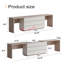  Bureau extensible de 144 po avec 6 tiroirs de rangement