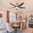 56" 5 - Blade Reversible Ceiling Fan With LED Light and Remote Control