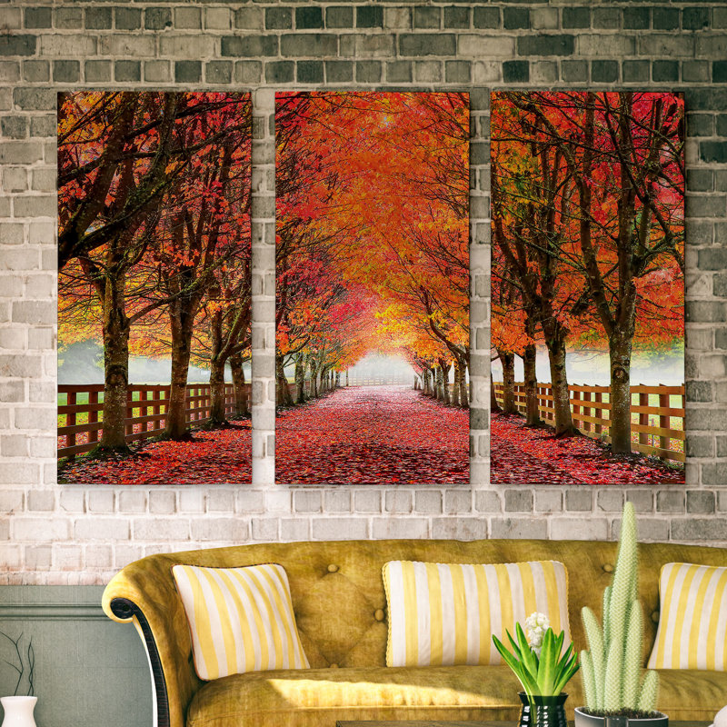"North Bend", ensemble de 3 reproductions de photos sur toiles, H 24 po x l 48 po x P 1,5 po