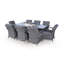 Parra 8 - Person Wicker Patio Dining Set with Rectangular Table , Cushions Included-1800680573-1800680572
