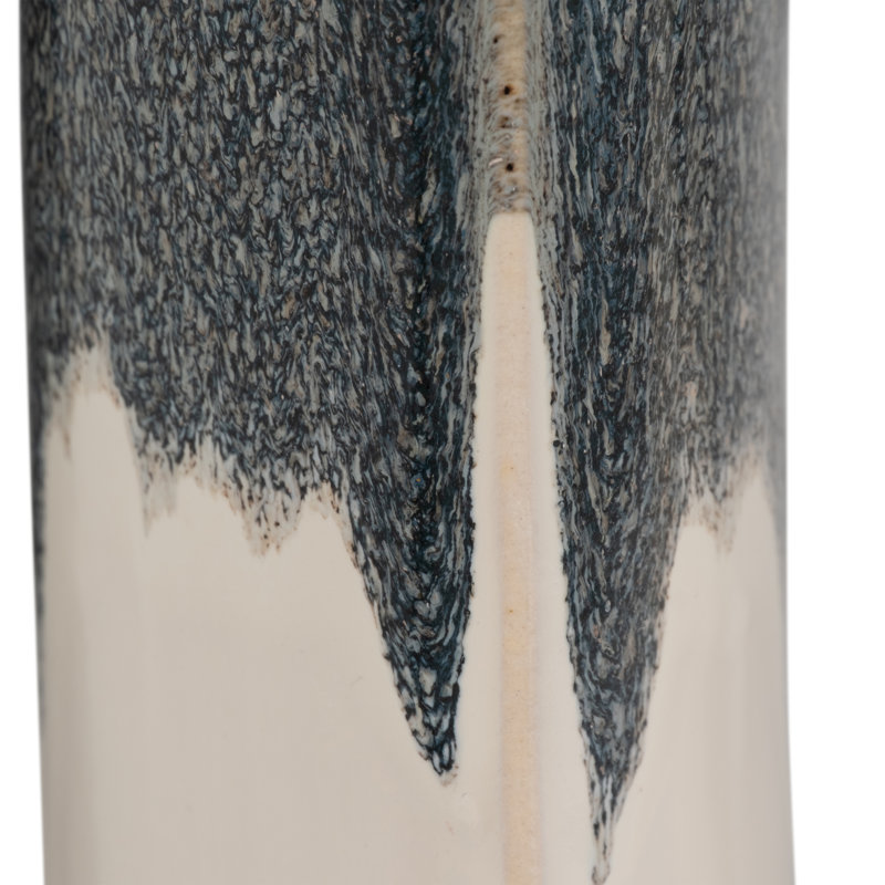 Ilariana Stoneware and Ceramic Vase with Sculptural Open Silhouette and Modern Art-Inspired Design Element or Decorative Display on Shelves or Tabletops in Contemporary Interiors