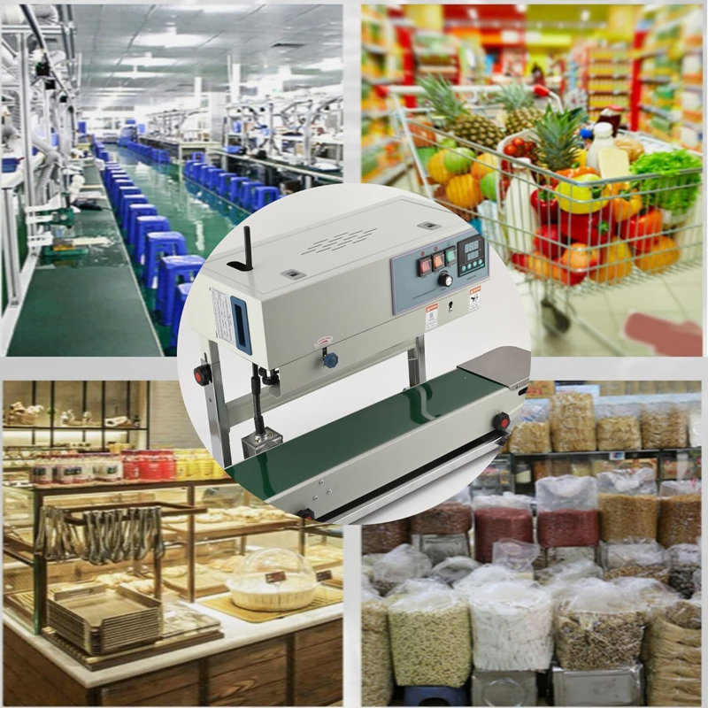 Vertical Continuous Band Sealer - Automatic Sealing With Digital Temperature Control