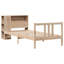 Bookcase Bed Without Mattress Solid Wood Pine-431558607-431558604