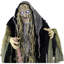 Haunted Hill Farm taille réelle 5,6 pi Posable sorcière de marais avec lumières et son, décoration d'Halloween intérieure / extérieure couverte