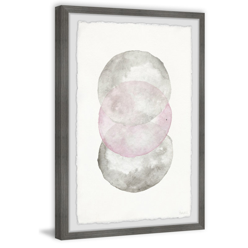«Pick The Pink Circle», reproduction encadrée, H 18 po x l 12 po x P 1,5 po
