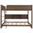 Queen over Queen Bunk Bed with Storage Cabinets and USB Ports, White-106668827